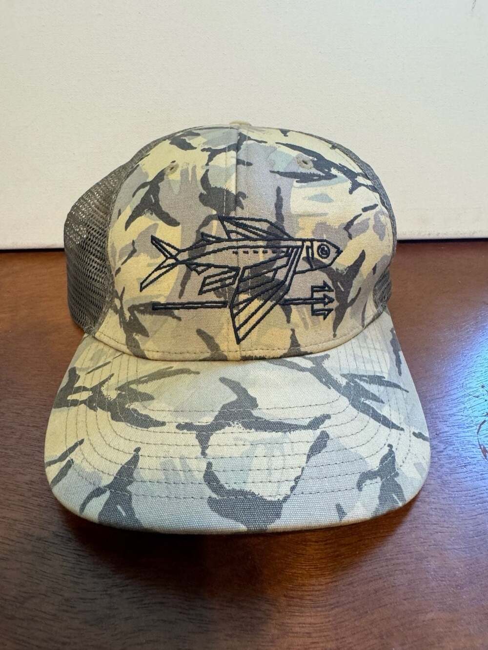 Patagonia Flying Fish Trucker Hat in Camo Print